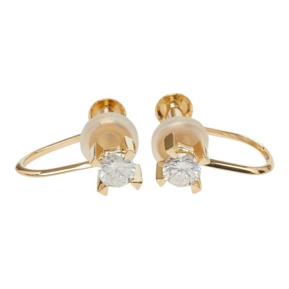 Earrings with 0.30ct Diamonds. 18K Yellow Gold